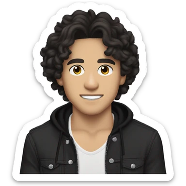 Conan Gray is an American singer-songwriter and former YouTuber.  dark hair, long short rockstar light skin . skinny guy  sticker