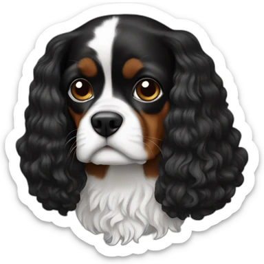 Black cavalier  sticker