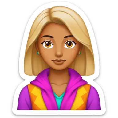 Indian women but Colombian  sticker