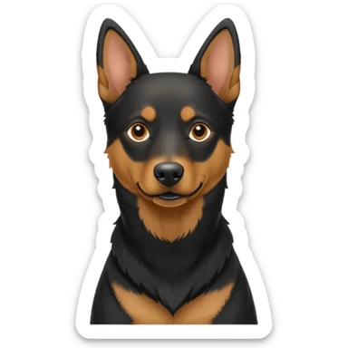 australian kelpie german shepherd mix dog sticker