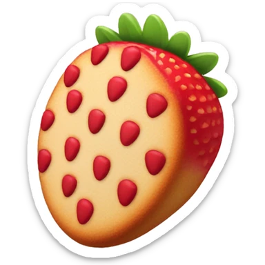 strawberry cookie sticker