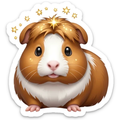 guinea pig with sparkles emoji sticker