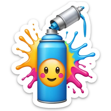 Spray paint sticker