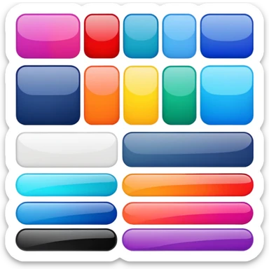 digital color palette with multiple color swatches, graphic design software style sticker