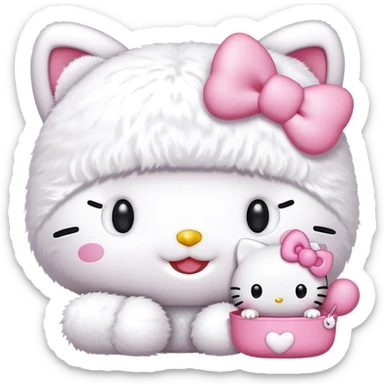 Hello kitty and my melody sticker