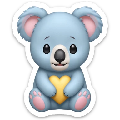 koala bear GIF emojis created based on BTS BT21 Koya character, i want the same aesthetics and can be uploaded to Slack. i want it to be REAL CUTE sticker