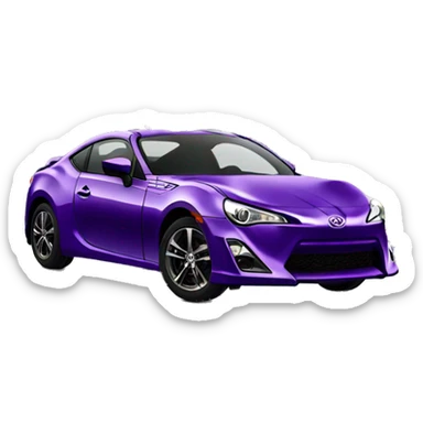 purple toyota gt86 sticker
