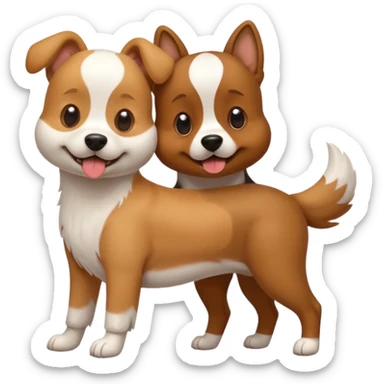 Dogs humping sticker