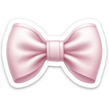 Light pink and white bow sticker