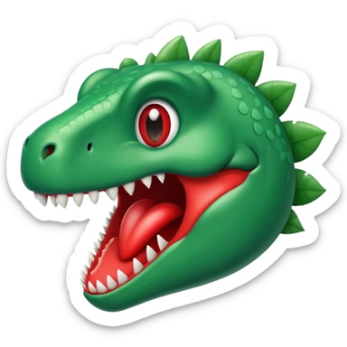 Tiranosaurio con un corazón enamorado  sticker
