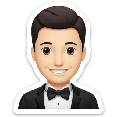 gay man groom sticker