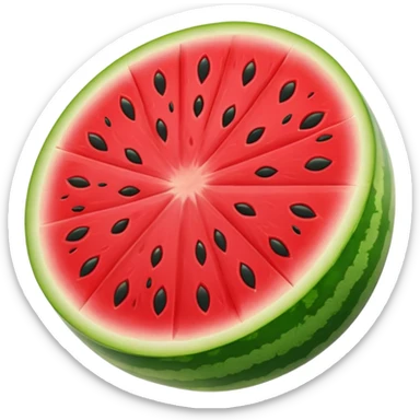 Cartoon Watermelon one slice small seet sticker