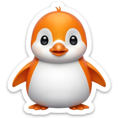 Colorful Words that spell 'Bind is Life!!!', in bright orange, and on top of the words a winking little white happy penguin sticker