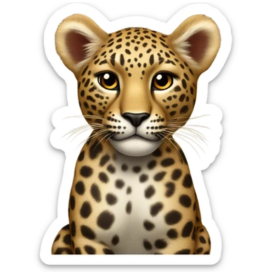 Leopardo salute sticker