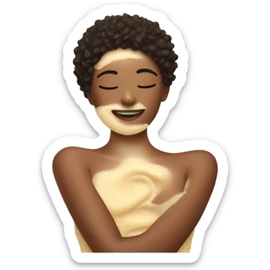 body scrub made from natural oils sticker