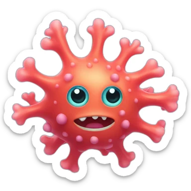 Small monster coral, like a plus toy sticker