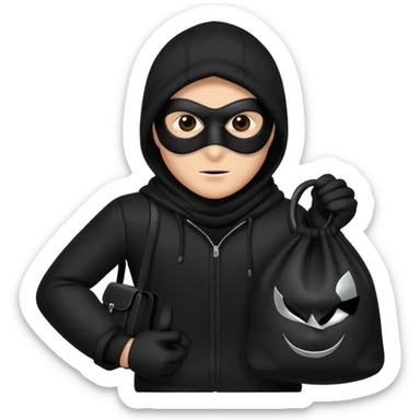 masked thieve sticker