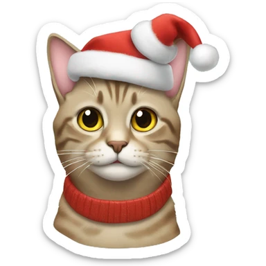 Cat Christmas  sticker