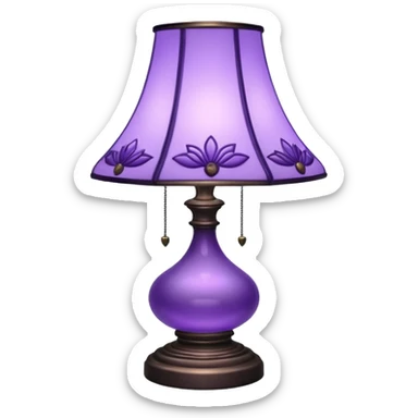 Lavender aesthetic decoration lamp sticker
