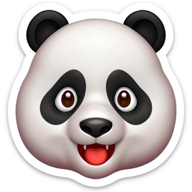 Panda vermelho sticker