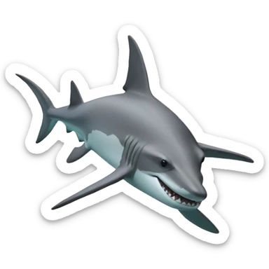 Hammerhead shark sticker