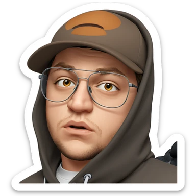 realistic portrait of a boy sticker