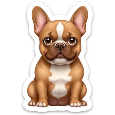 Bulldog francés Brown sticker