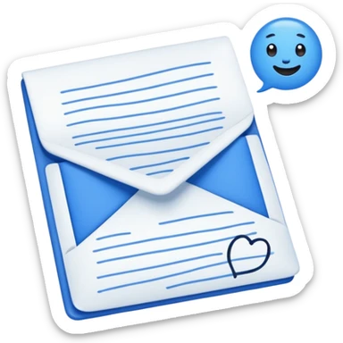 A letter
Emoji

 sticker