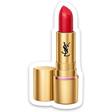 Ysl lipstick shell design emoji sticker