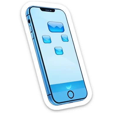 iPhone 15 blue sticker