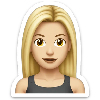 Young Sandra Bullock with blonde hair sticker