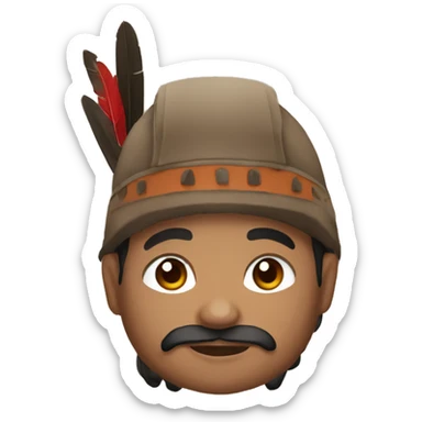 Bateador indigena sticker