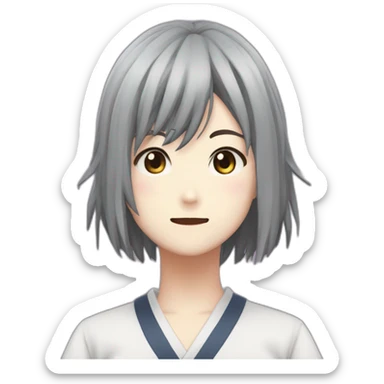 Ryoba chan yandere simulator mode 1980 sticker