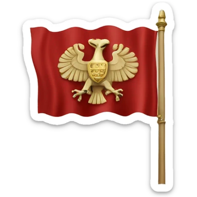 roman empire flag sticker