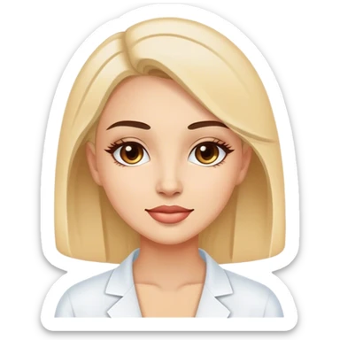 esthetician girl sticker