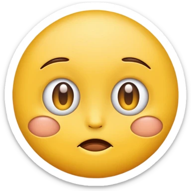 Yellow emoji with one eye twitching sticker