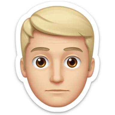 A dude side eyeing sticker