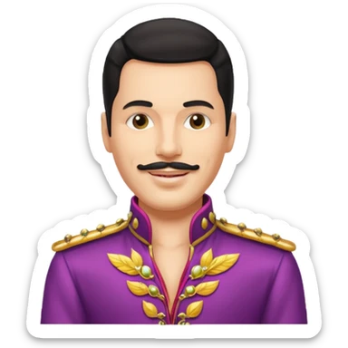 Freddy mercury famous stand sticker