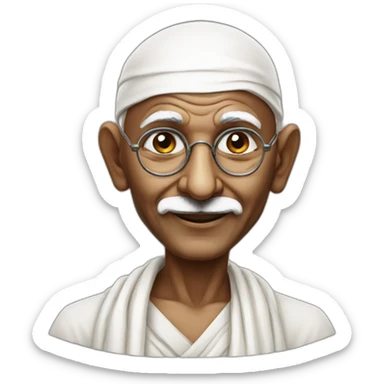 mahatma gandhi sticker