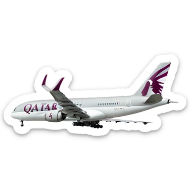 Qatar Airways air plane sticker