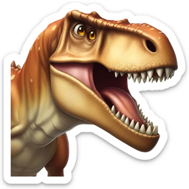 Trex with skull sticker