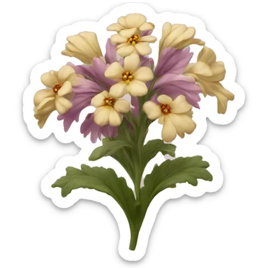 victorian flower  sticker
