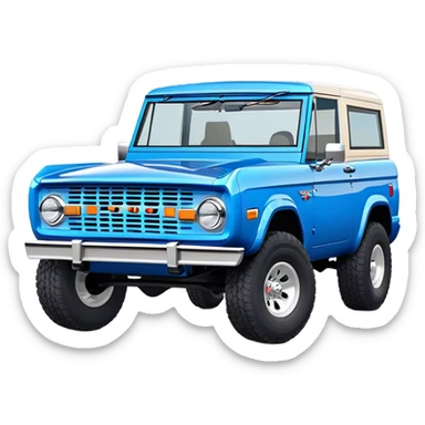 Ford Bronco - Ford (Model Year: 2021) (Iconic colour: Blue) sticker
