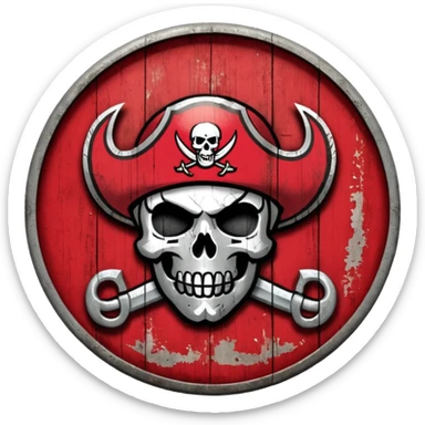 Tampa bay buccaneers vintage logo sticker