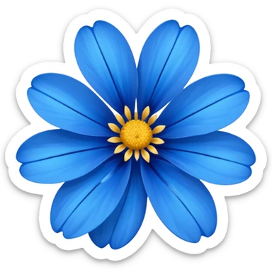 Flor azul sticker