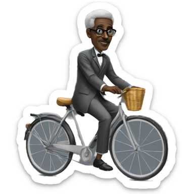 Cheikh anta diop sur un velo sticker