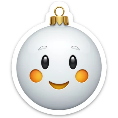 White christmas elements sticker