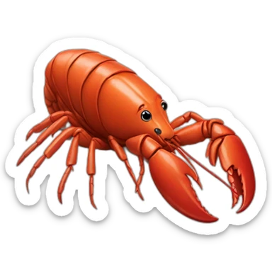 dog made of lobsters sticker