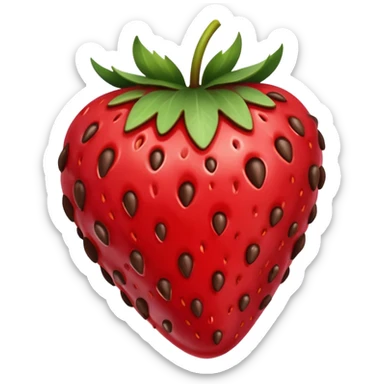 chocolate covered strawberry sticker