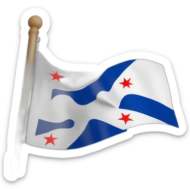 Flag of Georgia state sticker